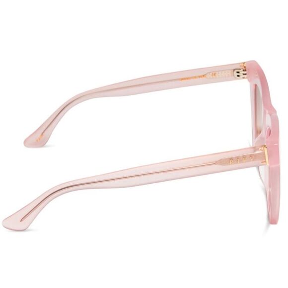 DIFF Kaia Sunglasses Rose Tea Pink Frame Taupe Rose Gradient Lenses - Picture 5 of 8
